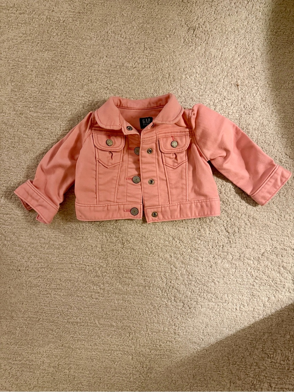 Gap Baby Girls Pink Jean Jacket Size 0-6 Months